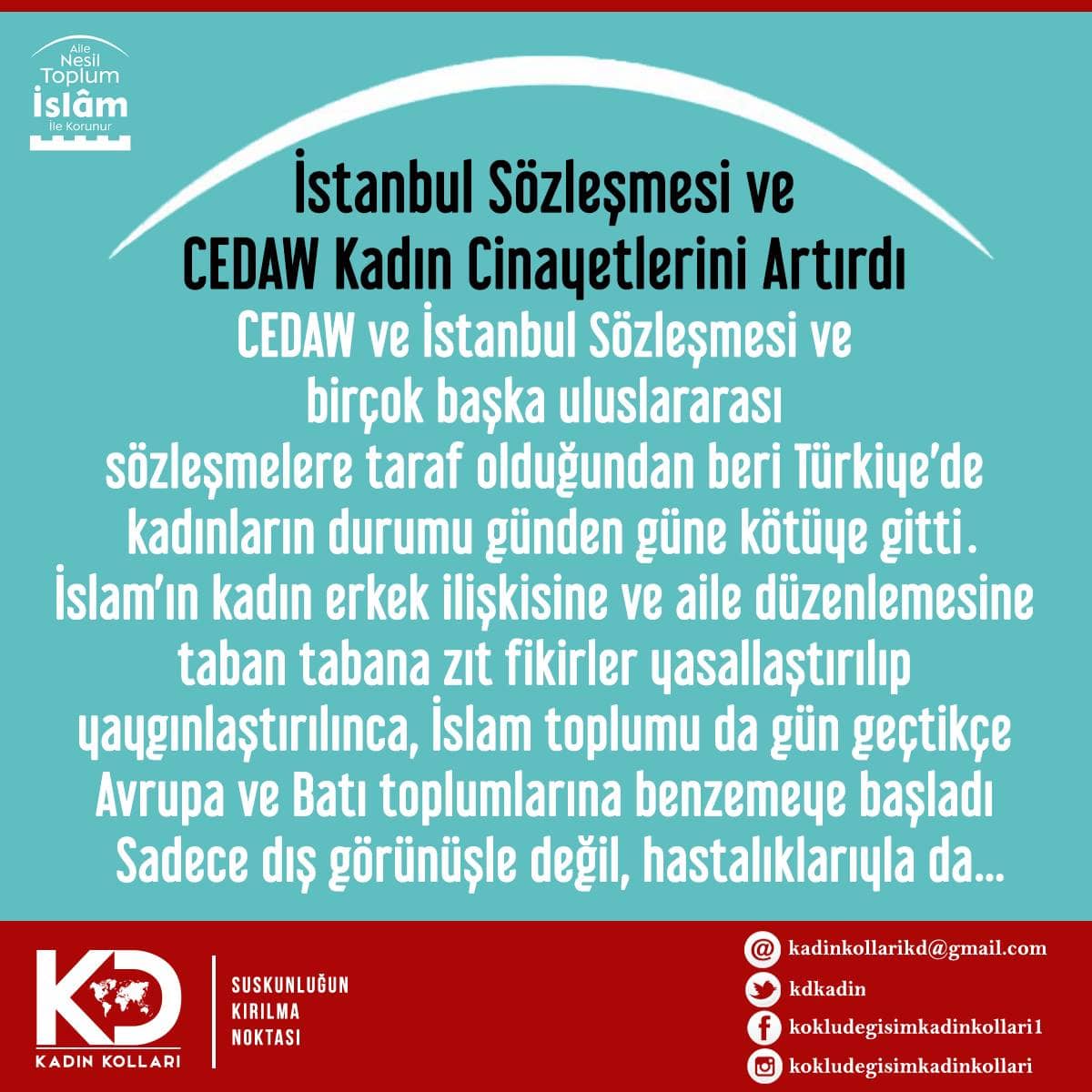 #İstanbulSözleşmesi ve #CEDAW Kadın Cinayetlerini Artırdı