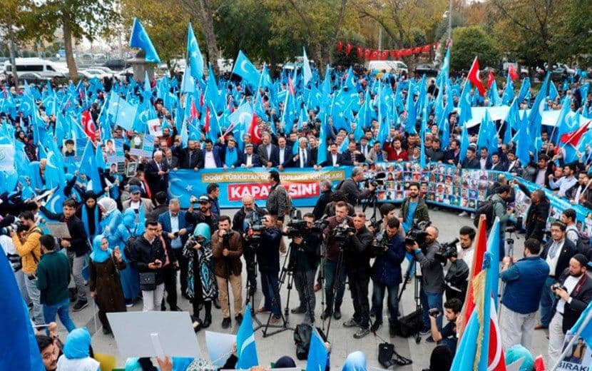 Çin Zulmü Protesto Edildi