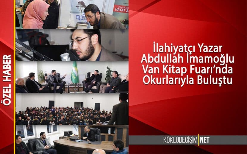 Abdullah İmamoğlu Van Kitap Fuarı’nda Okurlarıyla Buluştu