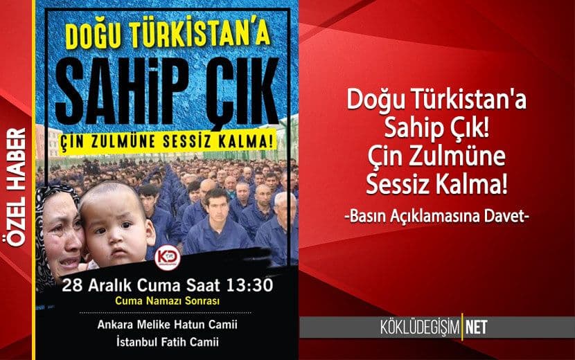 Doğu Türkistan’a Sahip Çık! Çin Zulmüne Sessiz Kalma!
