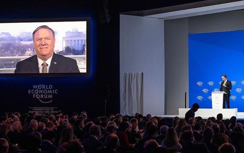 Pompeo Davos’ta “ABD’yi Yeniden Harika Kılmak” Politikasını Savundu