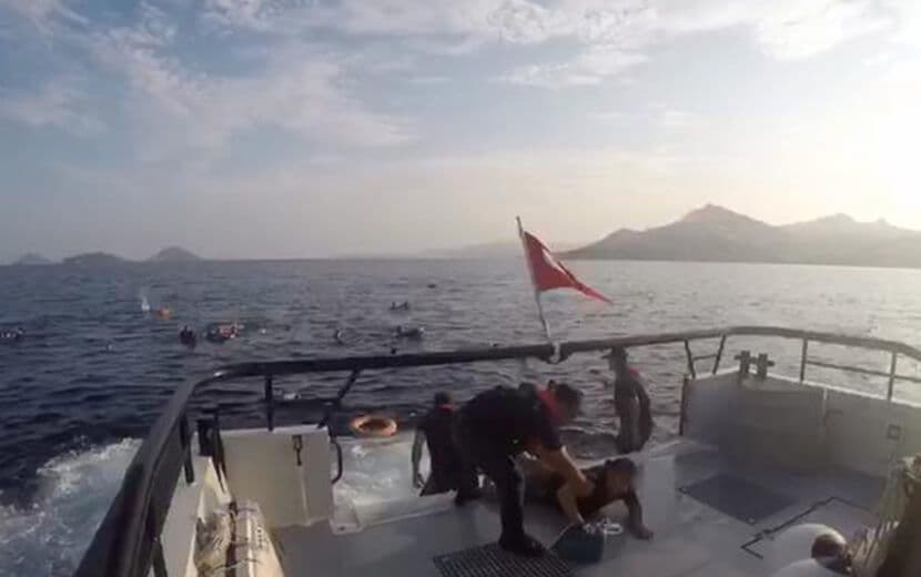 Bodrum’da Göçmen Teknesi Battı