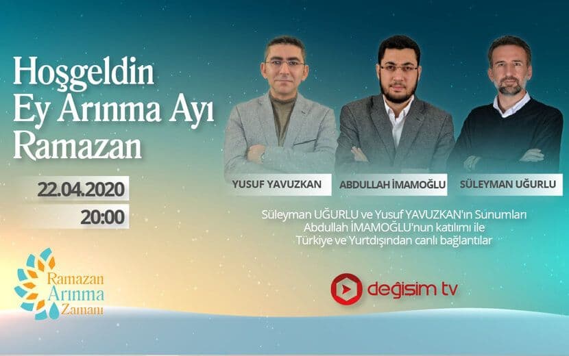Ramazan 1441’i “Hoşgeldin Arınma Ayı Ramazan” Programıyla Karşılıyoruz!