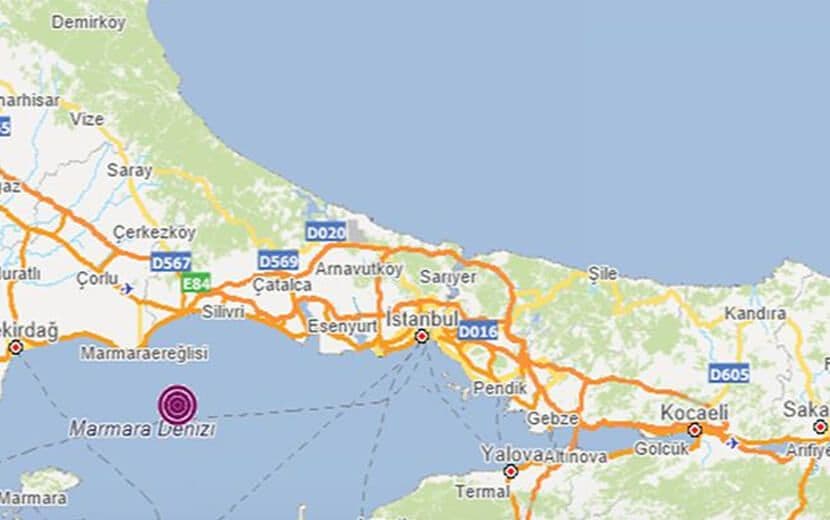 Marmara Denizi’nde Korkutan Deprem