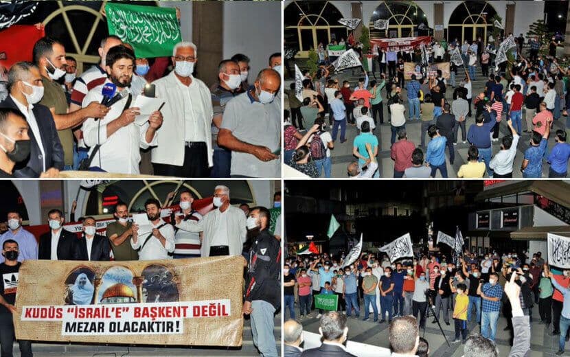 MERSİNLİ MÜSLÜMANLAR İLK KIBLEMİZ MESCİD-İ AKSA’YA SAHİP ÇIKTI!