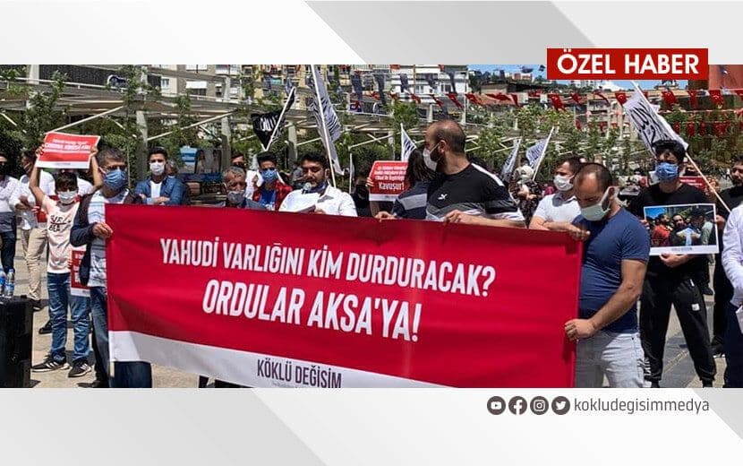 AYDIN KENT MEYDANI’NDA YAHUDİ VARLIĞI “İSRAİL” LANETLENDİ!