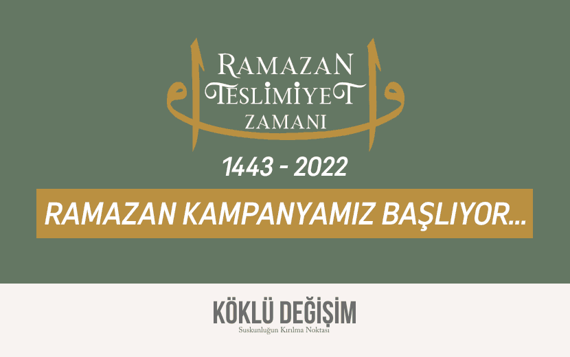 2022 Yılı Ramazan Kampanyamız: “Ramazan Teslimiyet Zamanı”