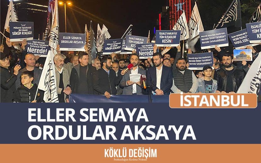 İstanbul’da İşgalci Yahudi’yi Telin Ettik