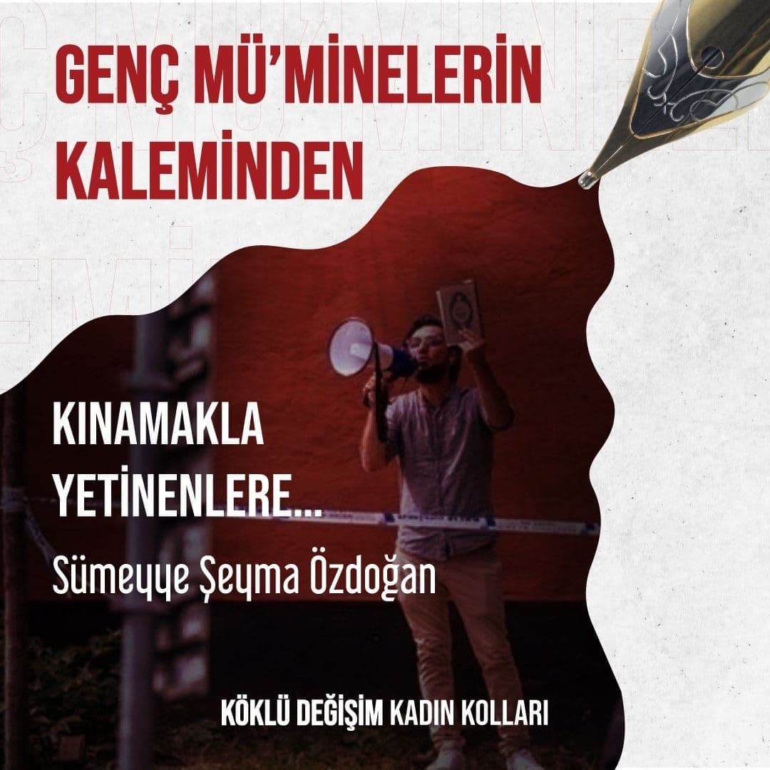 KINAMAKLA YETİNENLERE…