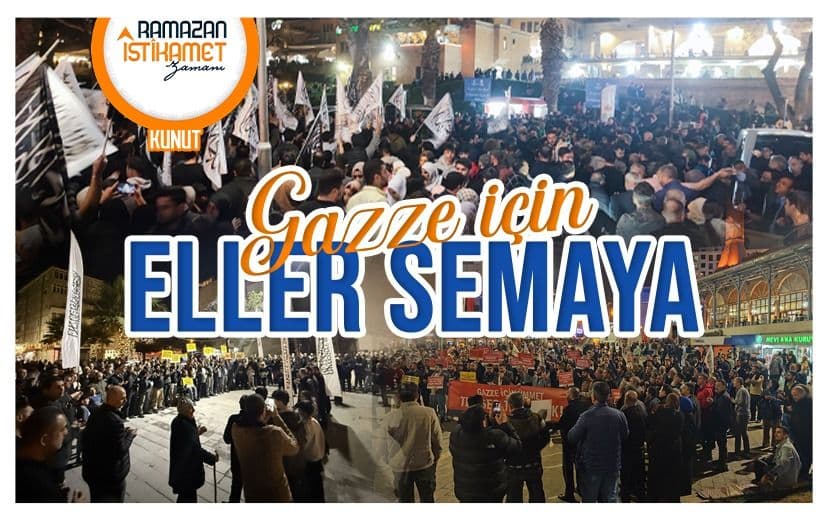 Köklü Değişim'den Gazze İçin Eller Semaya Çağrısı