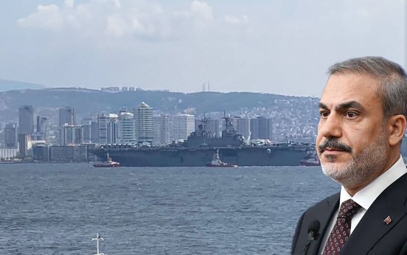 “İsrail” Destekçisi İşgalci ABD’nin Savaş Gemisi İzmir Limanına Demir Attı!