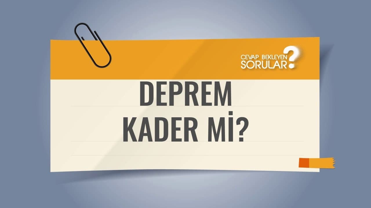 Deprem Kader mi ? Cevap Bekleyen Sorular #deprem