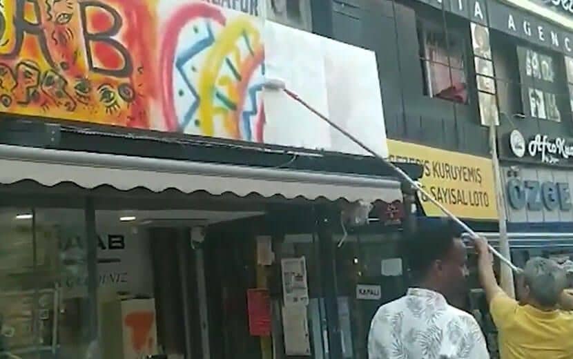 Ankara’da Emniyet, Somali Lokantasının Tabelasına Yine Müdahale Etti