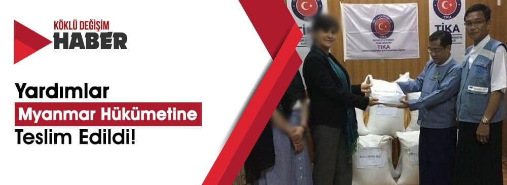 Arakan Yardımları, Katil Myanmar Hükümetine Törenle Teslim Edildi!