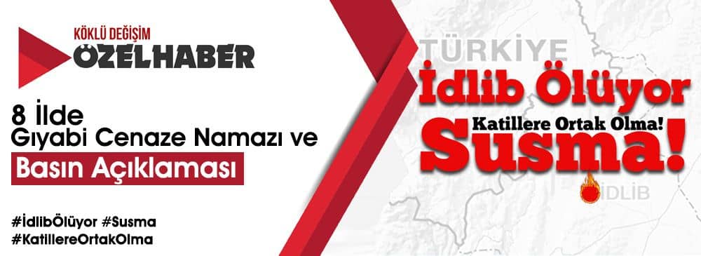 Gıyabi Cenaze Namazı ve Basın Açıklamasına Davet