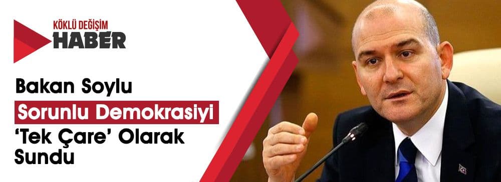 Soylu: Operasyon Aynı Zamanda Demokrasi İçin Yapılmaktadır