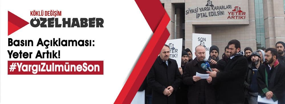 Çağlayan Adliyesi Önünde Müslümanlara Yönelik Yargı Zulmünün Sonlandırılması Çağrısı Yapıldı