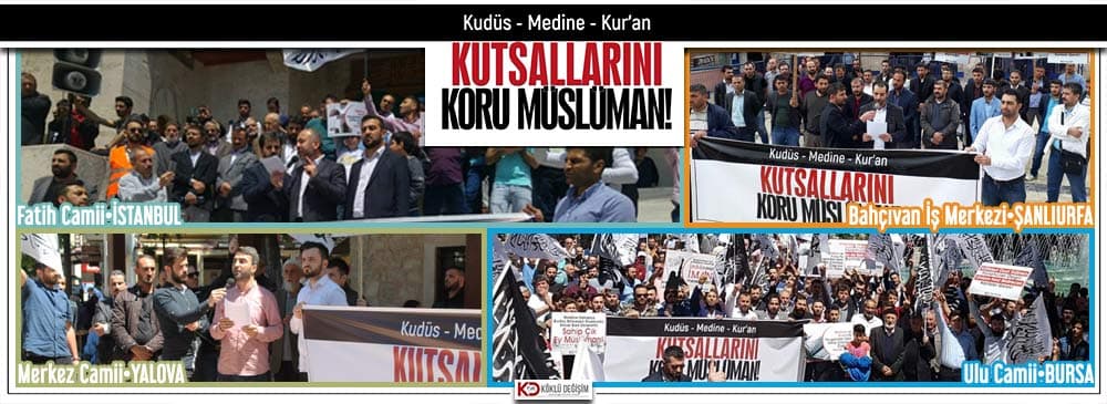 Bursa, İstanbul, Yalova ve Şanlıurfa’da da Müslümanlar Kutsalları İçin Bir Aradaydı