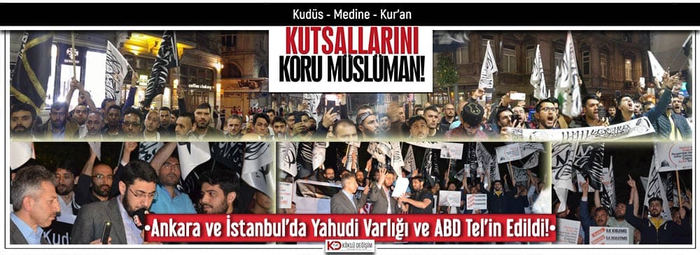 Yahudi Varlığı Ankara ve İstanbul’da Protesto Edildi