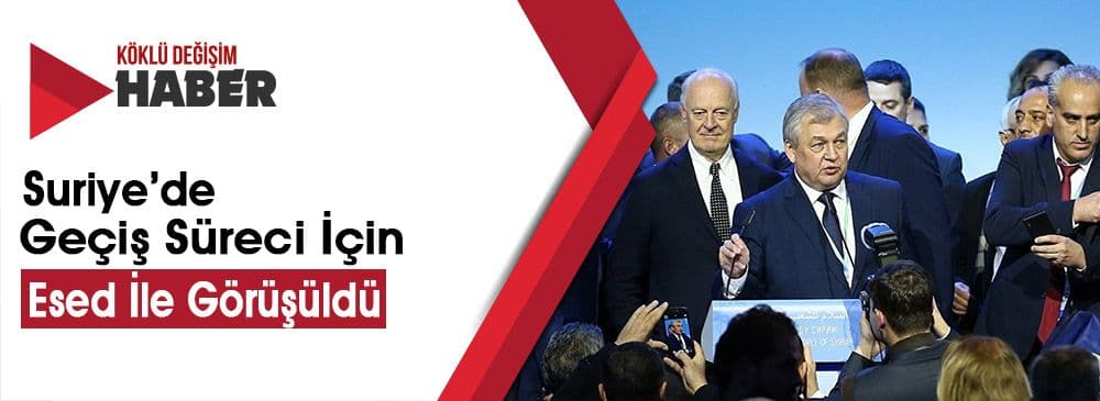 Türkiye İle Esed Rejimi Arasında Dolaylı Görüşme