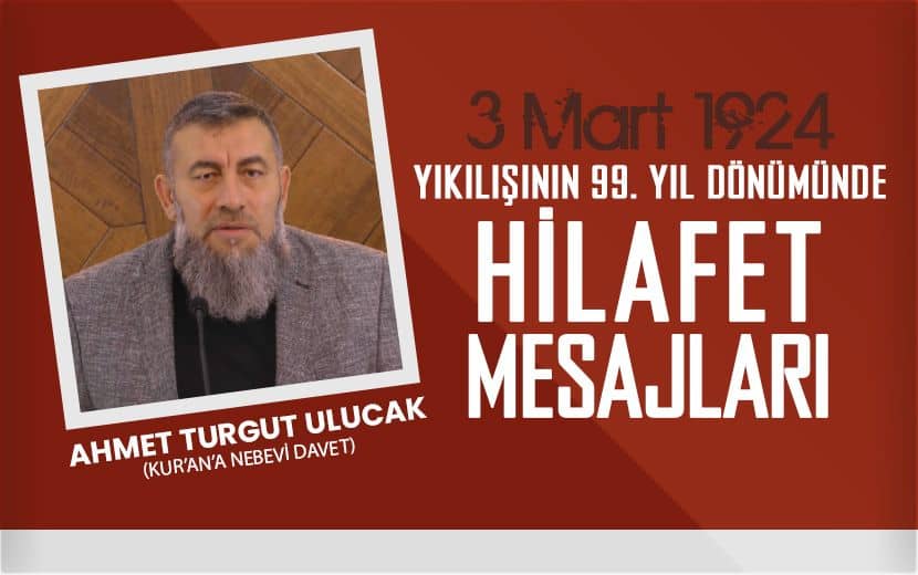 Ahmet Turgut Ulucak; Vahdetin Zeminini Kurmamız Gerekiyor