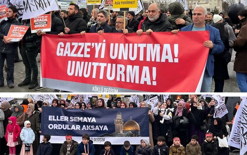 Köklü Değişim’den Aydın ve Kocaeli’de Basın Açıklaması: “Gazze’yi Unutma, Unutturma!”