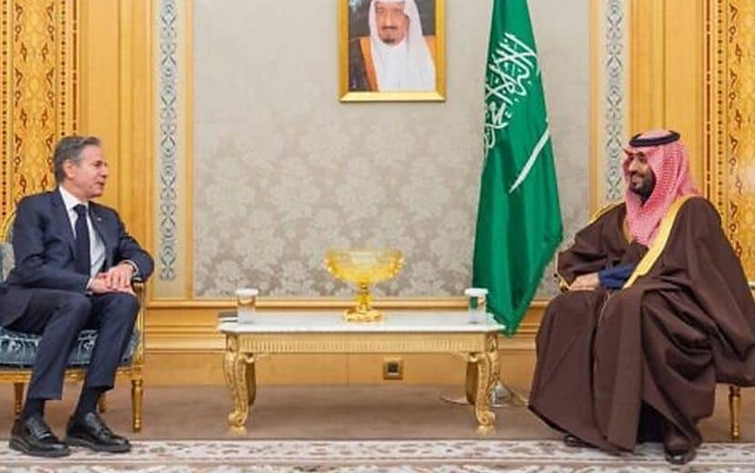 Blinken, Riyad’da Muhammed Bin Selman’la Görüştü