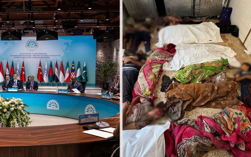 D-8 İstanbul’da Kınamak İçin Toplanırken, ‘İsrail’ Yüzlerce Müslümanı Katletti