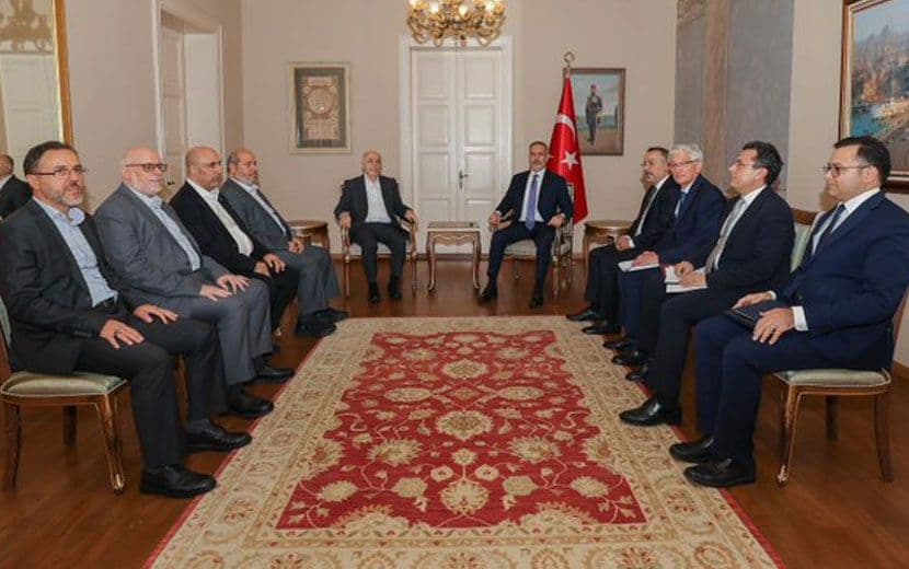 Fidan, Hamas Heyeti İle Görüştü