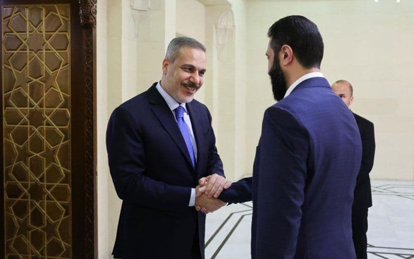 Fidan, Kalın ve Güler, Şam’da Ahmed Şara İle Görüştü