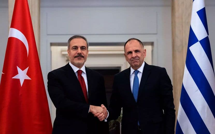 Fidan ve Yunan Mevkidaşından Barış Mesajı