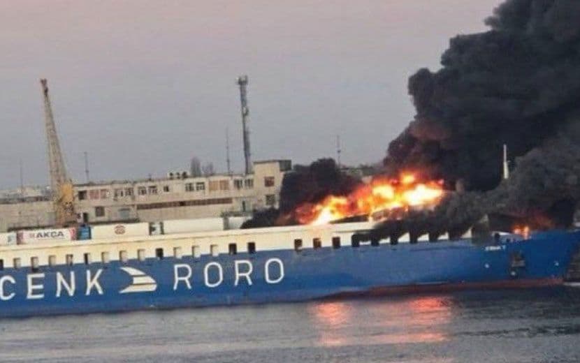 Rusya, Odessa’da Bir Türk Gemisini Vurdu