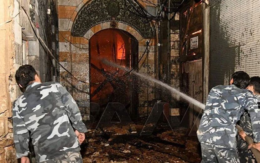 Suriye’nin Başkenti Şam’da Şüpheli Yangın