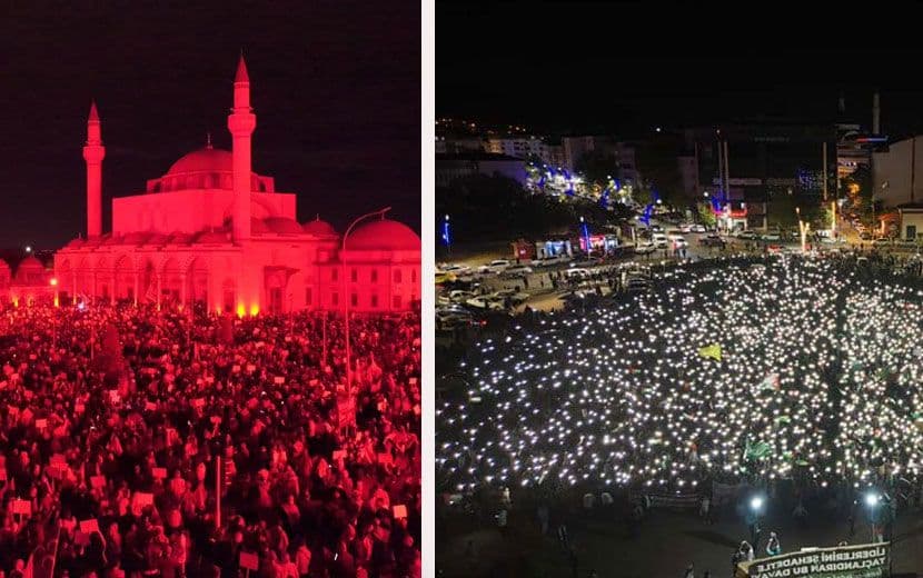 Türkiye'de, Aksa Tufanı'nın Yıldönümünde Dev Gösteriler