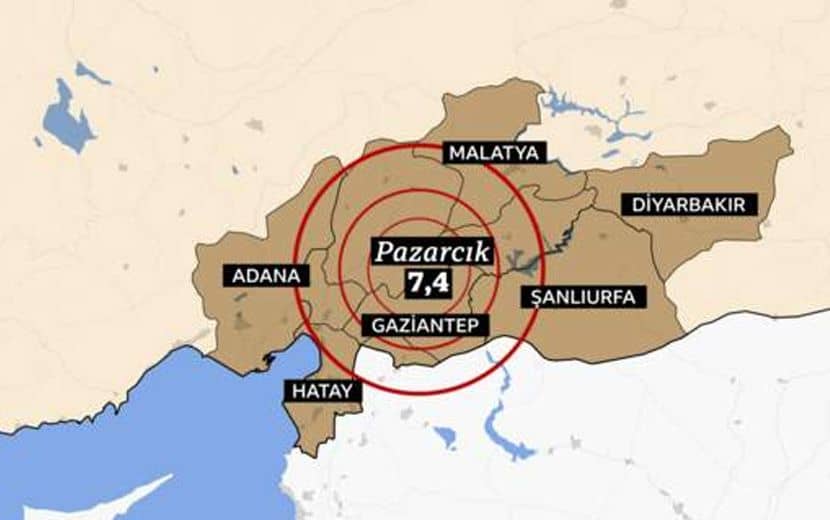 Türkiye’nin Güneyinde Şiddetli Deprem: 284 Can Kaybı, 1710 Bina Yıkıldı