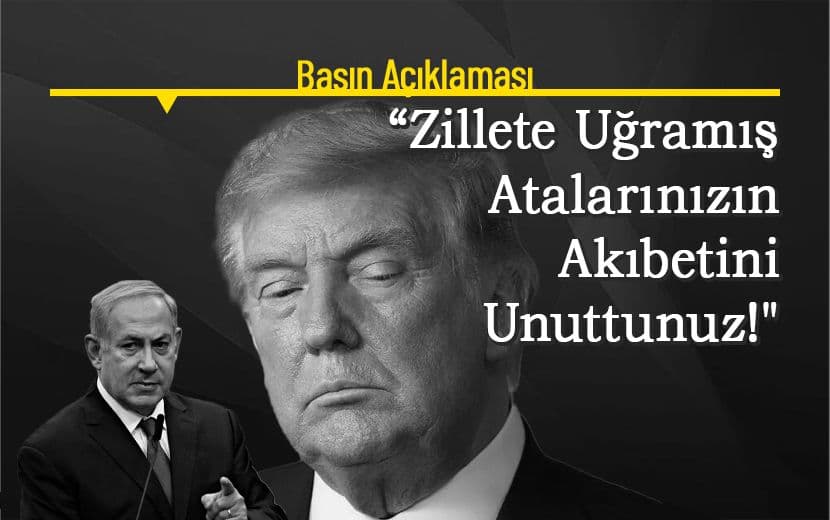 Hizb-ut Tahrir’den Basın Açıklaması: “Ey Trump ve Uşağı Netanyahu!”