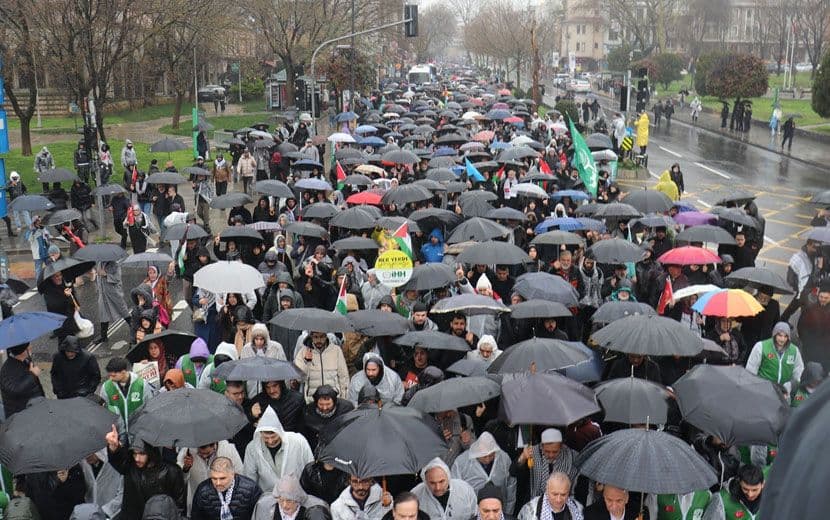 ABD ve İşgalci ‘İsrail’in Sürdürdüğü Saldırılar Protesto Edildi