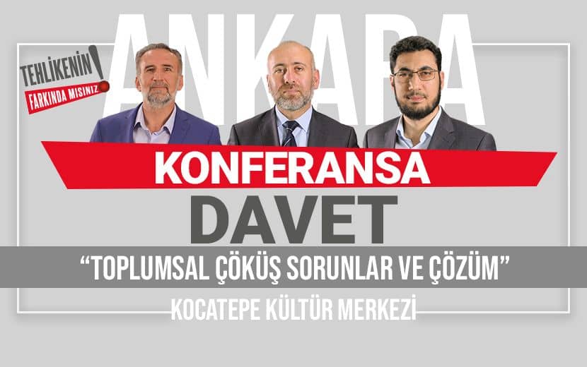 Köklü Değişim’den “Toplumsal Çöküş - Sorunlar ve Çözüm” Konferansı