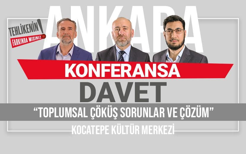 Köklü Değişim’den “Toplumsal Çöküş - Sorunlar ve Çözüm” Konferansı