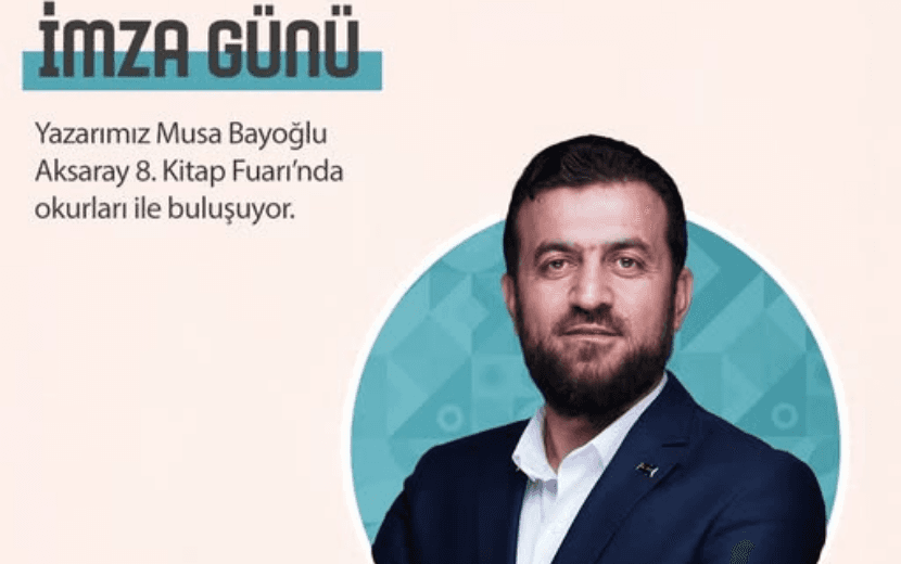 Musa Bayoğlu Aksaray’da: Kitap Fuarı’nda İmza Günü, Temsilcilikte Gazze Paneli