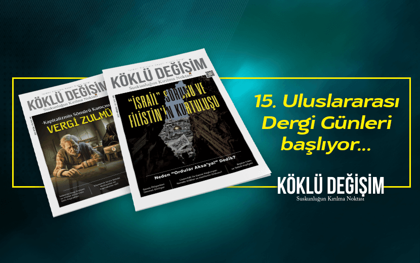 Köklü Değişim, 15. Uluslararası Dergi Günleri'ne Katılıyor